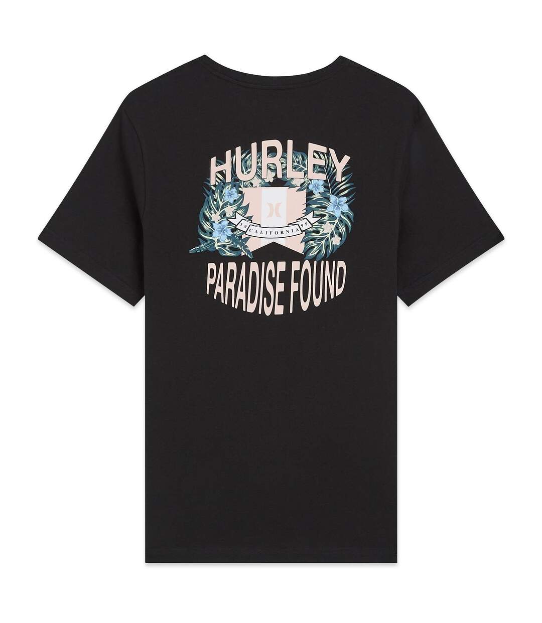 Mens Paradise Found T-shirt Black Hurley-2