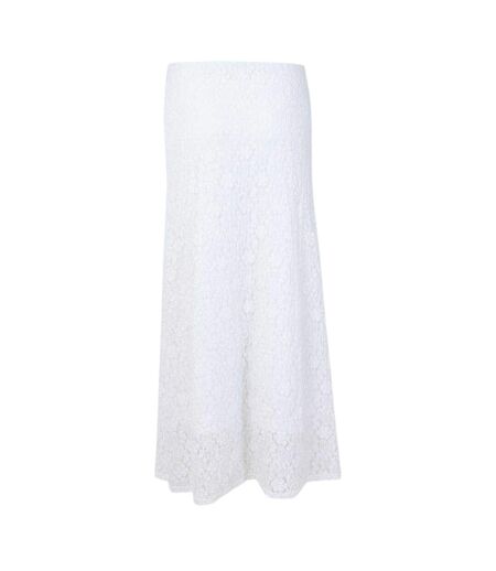 Jupe Longue Motif/style Lacets Catalin Femme Blanc Edited