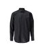 Mens Frontline Poplin Shirt Deep Black Mascot-1