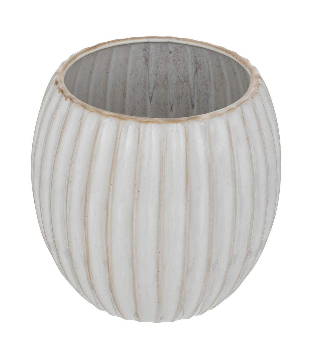 Cache-Pot en Céramique Café 19cm Beige-1