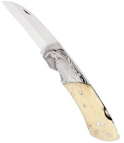 Couteau en Os et Acier Gravé