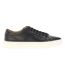 Womens/ladies Gary Leather Trainers Dark Blue Boss-3