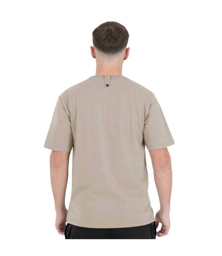 T-shirt Motif/style Lettrage Brothers Homme Beige Gris Peaceful Hooligan