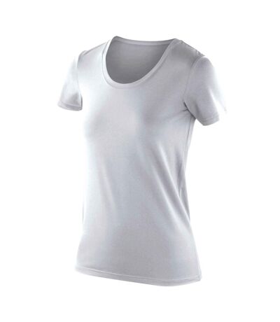 Spiro Womens/Ladies Impact Softex Short Sleeve T-Shirt (White)
