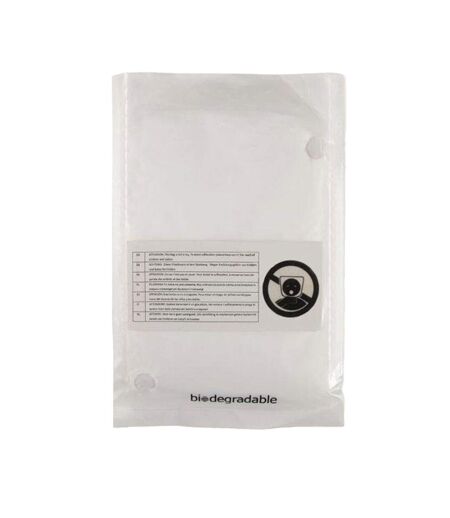 Poncho sprinkle pla adulte blanc transparent MidOcean