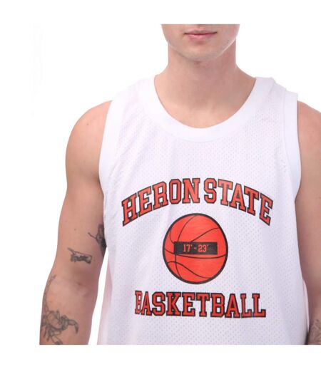 Mens 23 tank top white/red Heron Preston