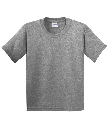 Youth Unisex Heavy Cotton T-shirt Graphite Heather Gildan