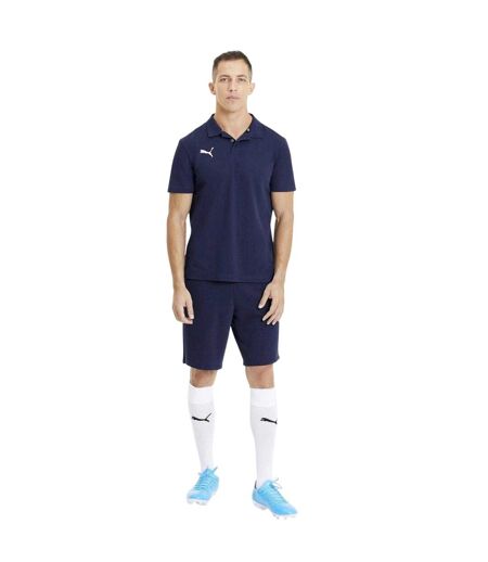 Mens Team Goal Polo Shirt Peacoat Puma