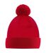 Bonnet En Coton Biologique Snowstar Rouge Beechfield-2