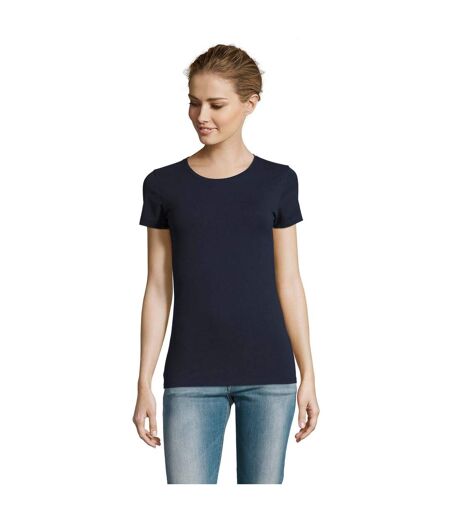 T-shirt Millenium Femme Bleu Marine Français SOLS