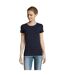 T-shirt Millenium Femme Bleu Marine Français SOLS-1