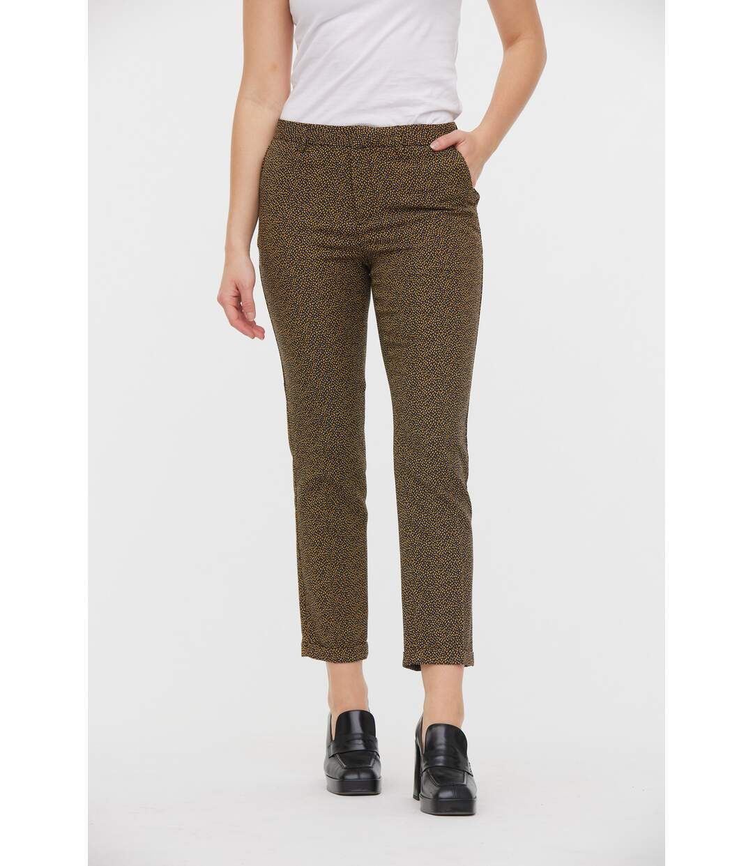 Pantalon polyester chino JANIS