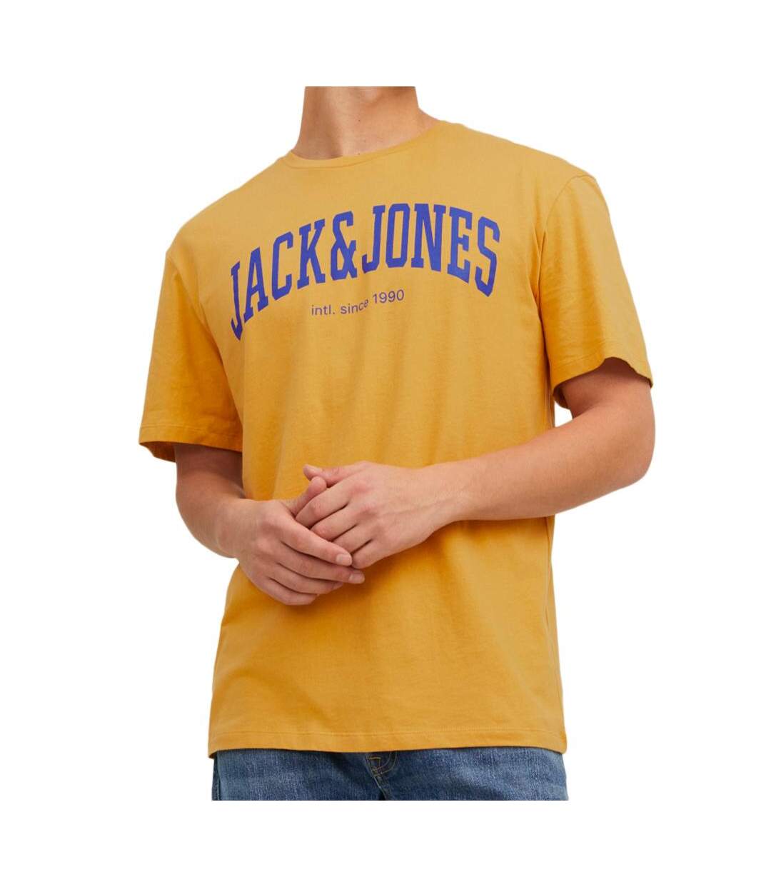 T-shirt Jaune Homme Jack & Jones 12236514 - L