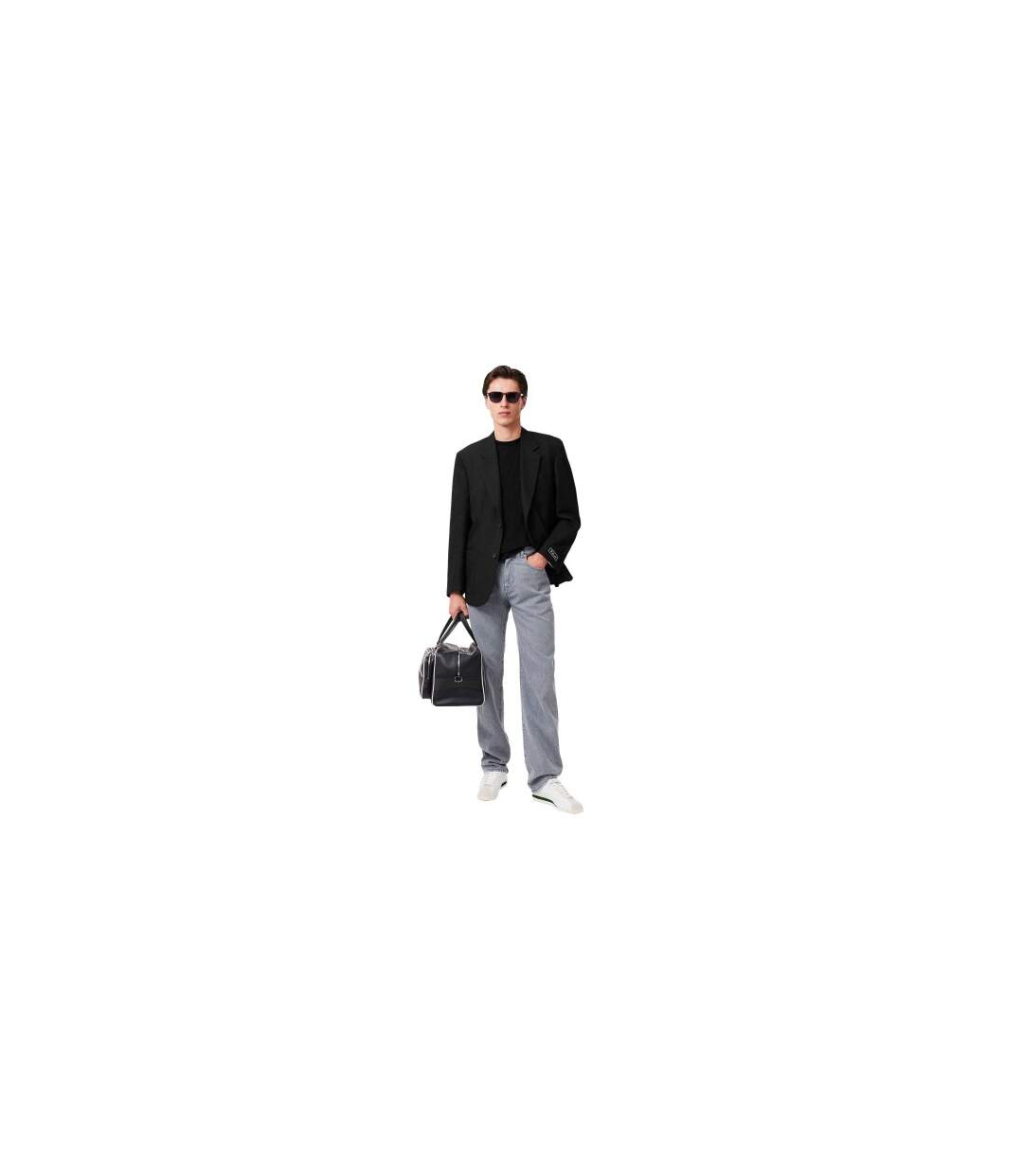 T-shirt Homme Noir Lacoste-1