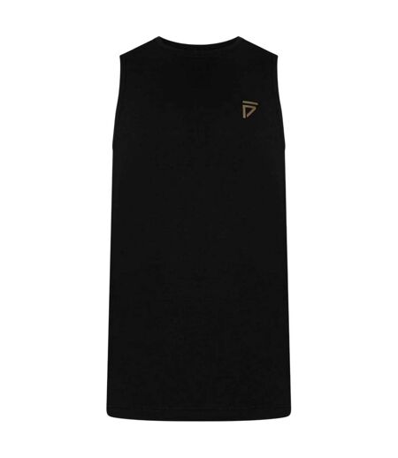 Mens Loose Fit Sleeveless Boxing Tank Top Black Gym King