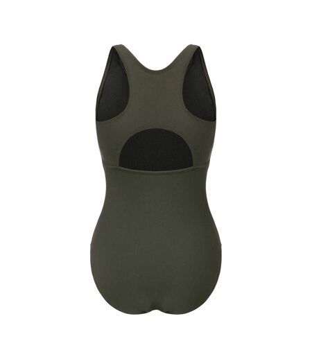Maillot De Bain 1 Pièce Xtra Life Femme Kaki Slazenger