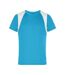 T-shirt Course À Pied Homme Turquoise Vif Blanc James And Nicholson-1