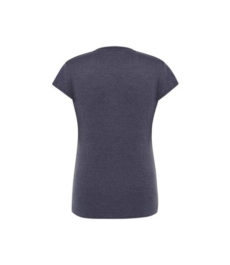 T-shirt Comfort Femme Bleu Denim Chiné JHK