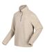 Mens Lanchester Marl Quarter Zip Fleece Top Gold Sand Regatta-3