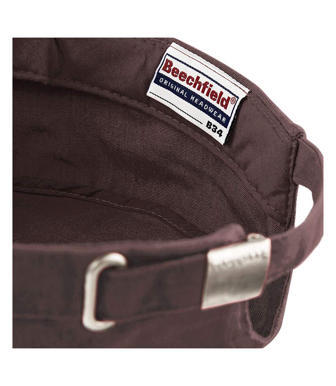 Casquette Armée 100% Coton Adulte Unisexe Chocolat Beechfield-4