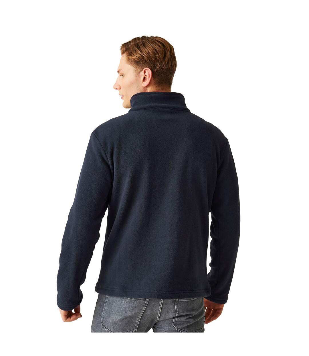 Mens Ascender 250 Fleece Jacket Navy Classic Red Regatta-3