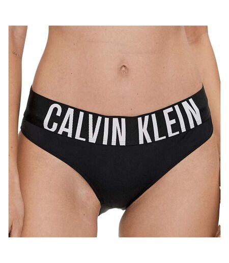 Culotte noir/blanc femme calvin klein jeans bikini - m