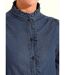 Chemisier col volanté en denim léger-4