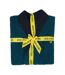Mens Fleece Shawl Collar Long-sleeved Robe Blue Peacoat Lyle & Scott-3