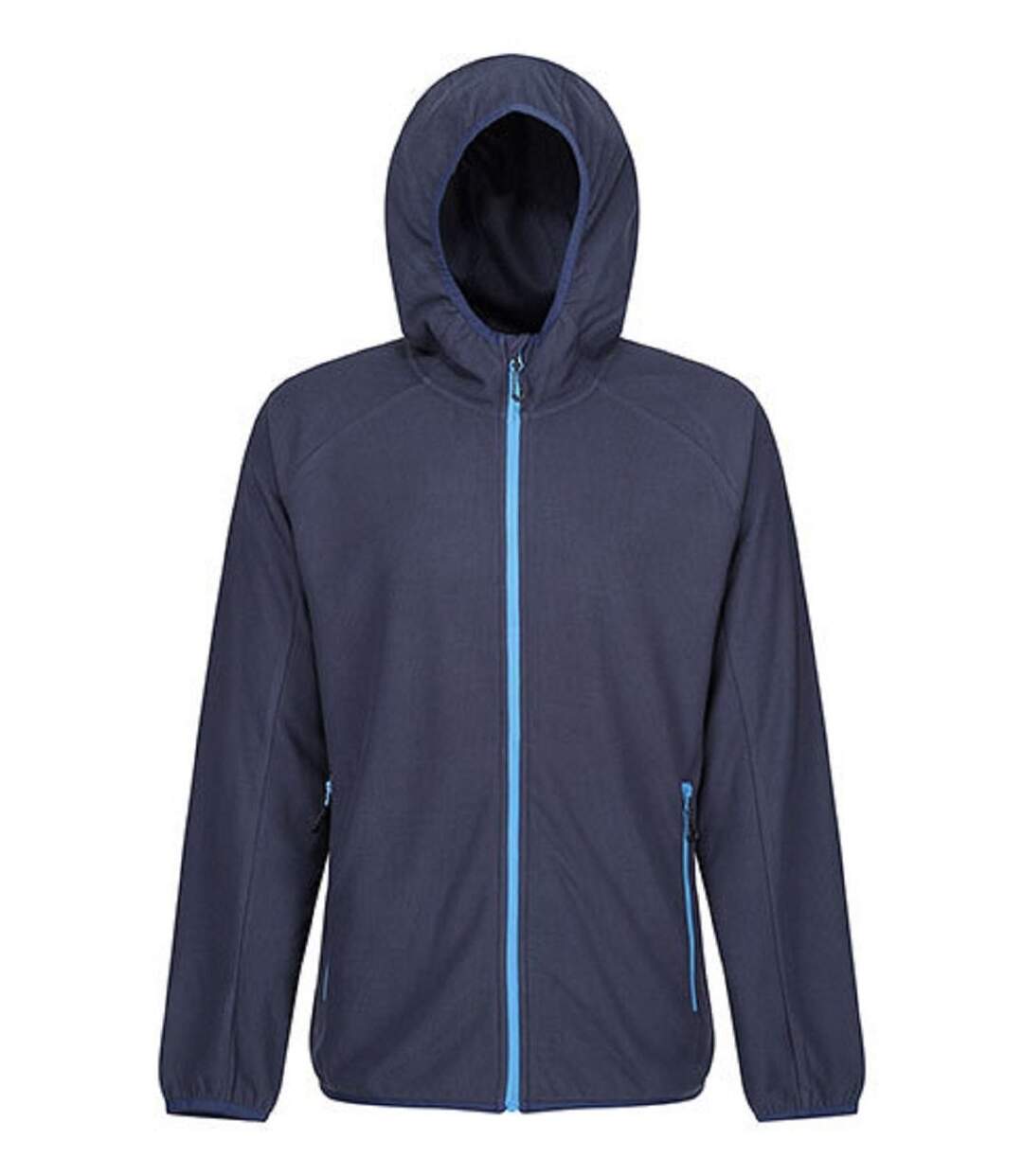 Veste polaire à capuche - Homme - TRF690 - bleu marine et bleu clair-1