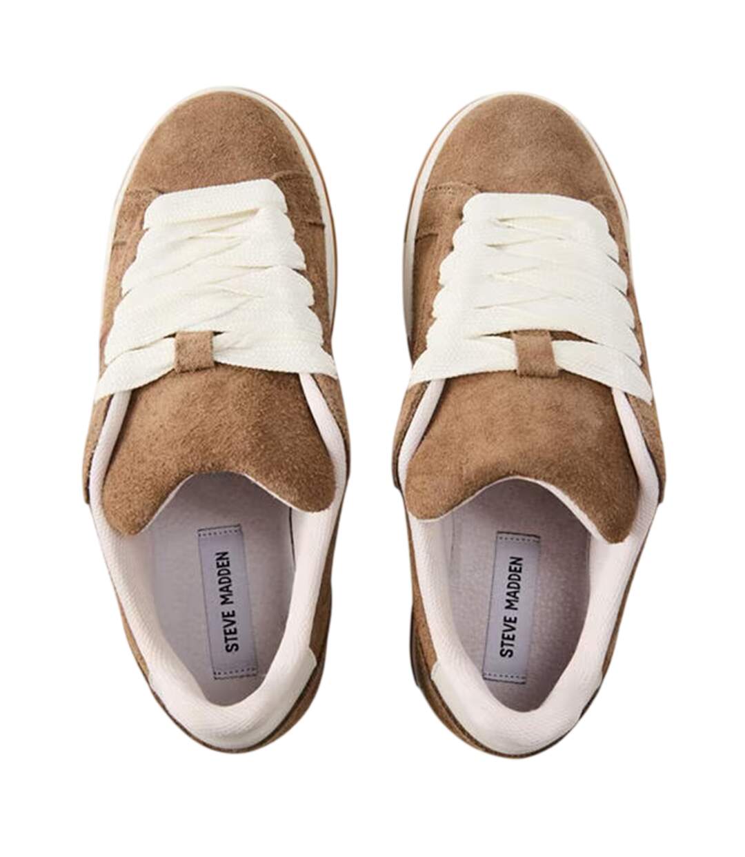 Baskets Motif/style Logo Alysha Femme Taupe Marron Steve Madden-3