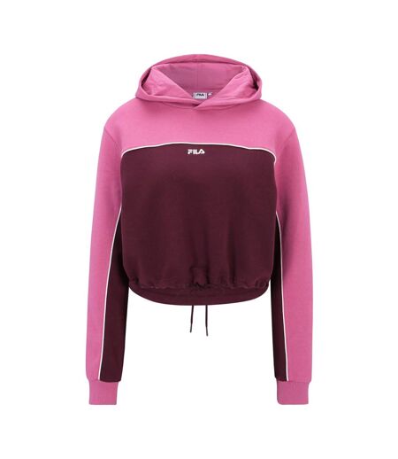Sweat À Capuche Laagna Femme Rose Bordeaux Fila