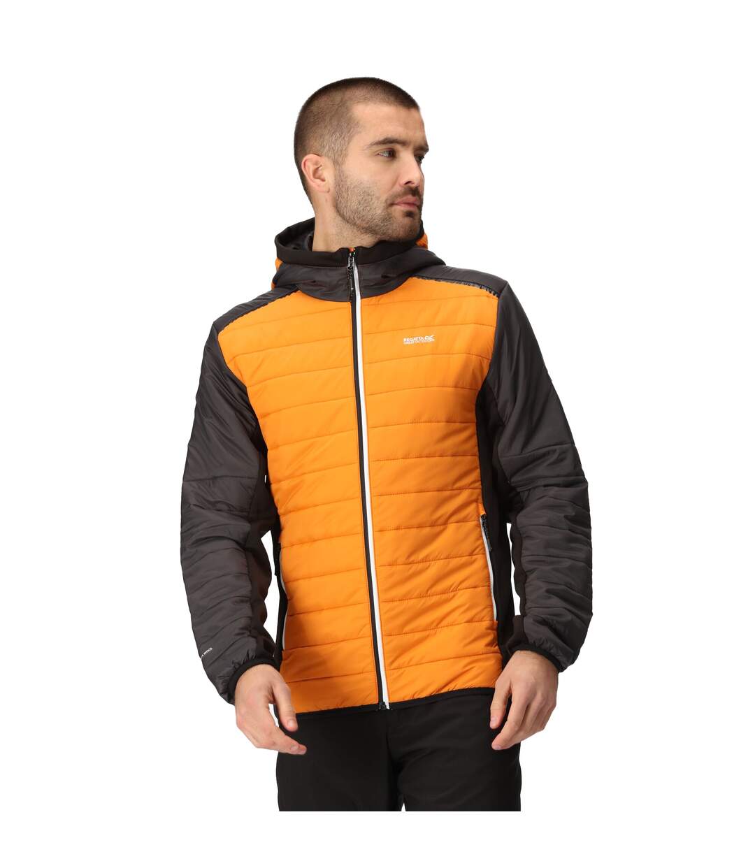 Mens trutton ii baffled padded jacket orange pepper/ash Regatta