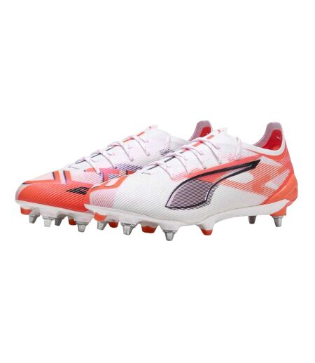 Unisex Adult 5 Ultimate Soft Ground Football Boots White Red Puma