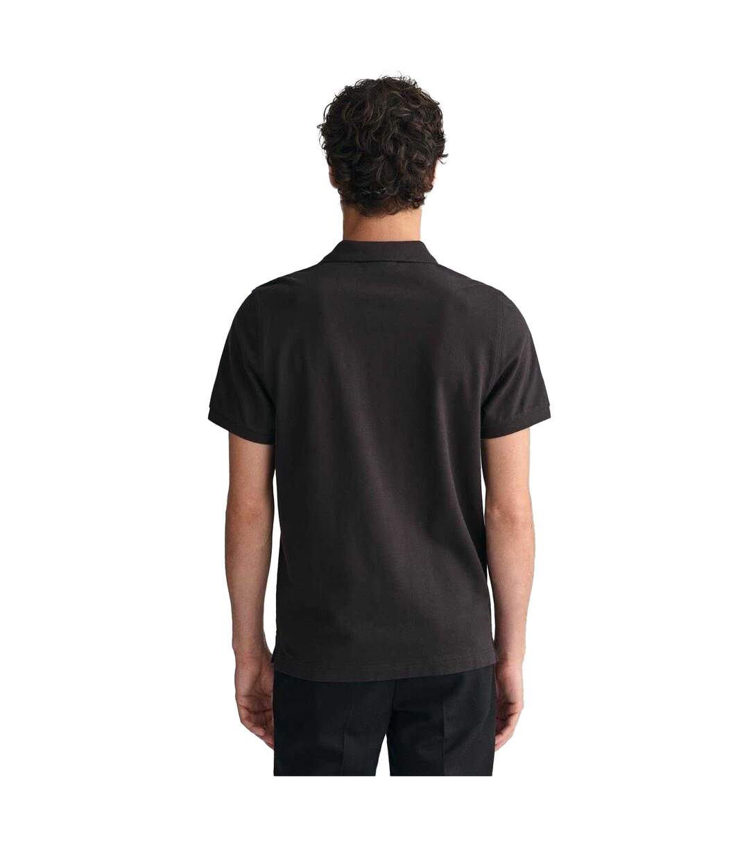 Polo Homme Noir Gant-3