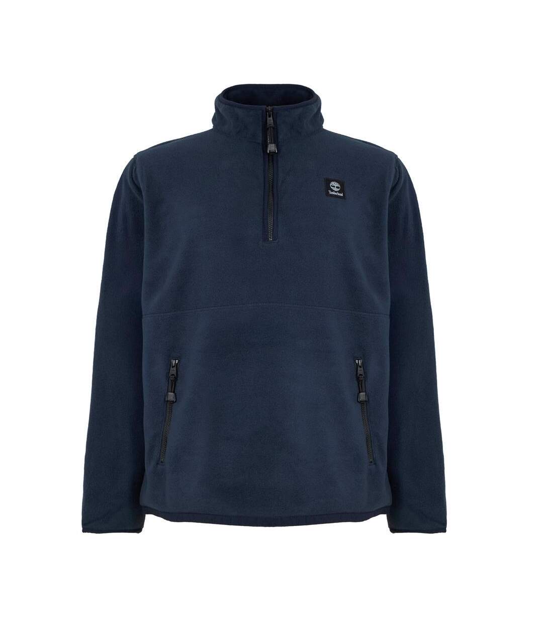 Sweat polaire bleu homme timberland 1/4 zip polar fleece-1