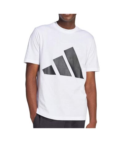 T-Shirt blanc/noir homme adidas essential