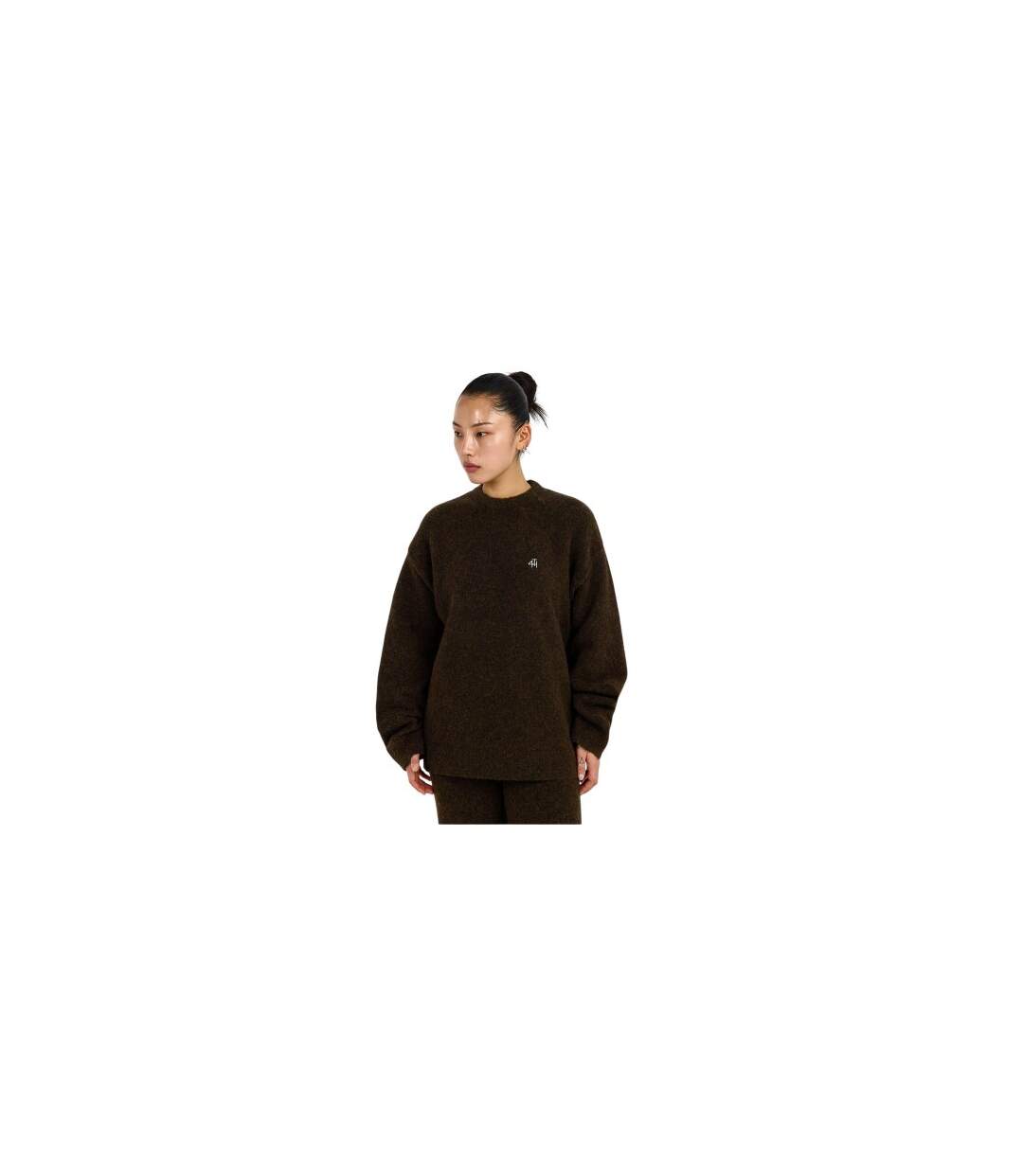 Sweat Motif/style Logo Brodé Femme Marron 4th & Reckless-1