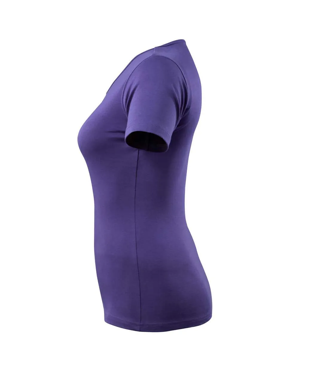 Womens/ladies Crossover Nice T-shirt Violet Mascot-3