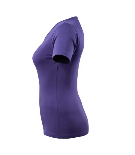 Womens/ladies Crossover Nice T-shirt Violet Mascot