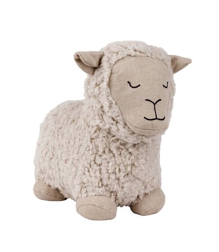 Shearling sheep doorstop 16cm x 23cm x 27cm white Paoletti