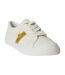 Baskets Janson Femme Blanc Jaune Or Ralph Lauren-3