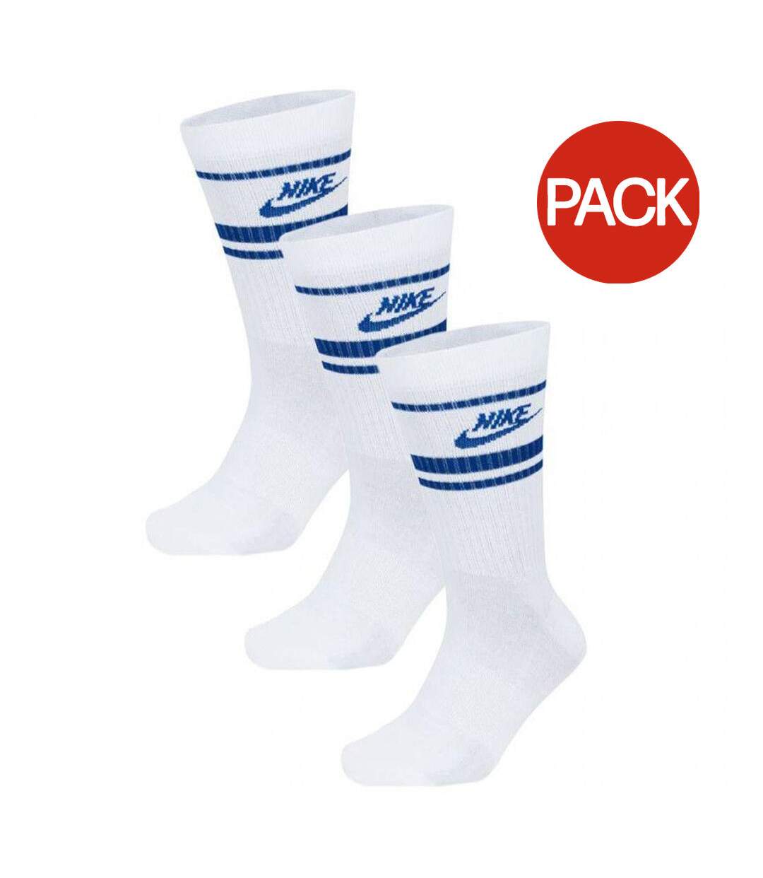 Chaussettes Sportswear Essential Adulte Blanc Bleu Nike-1