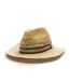 Chapeaux de paille mixte via lorenzo fedora naturel-1