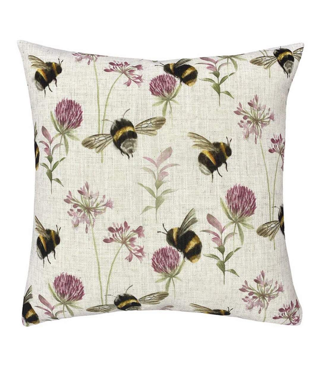 Country bee garden cushion cover one size natural Evans Lichfield