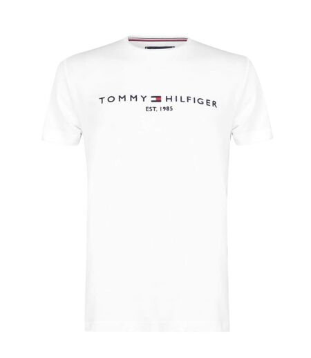 T-shirt Motif/style Logo Sur Poitrine Femme Blanc Tommy Hilfiger