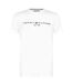 T-shirt Motif/style Logo Sur Poitrine Femme Blanc Tommy Hilfiger-1