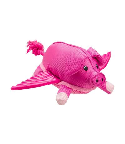 Pig rope dog toy 33cm x 11cm x 16cm pink House Of Paws
