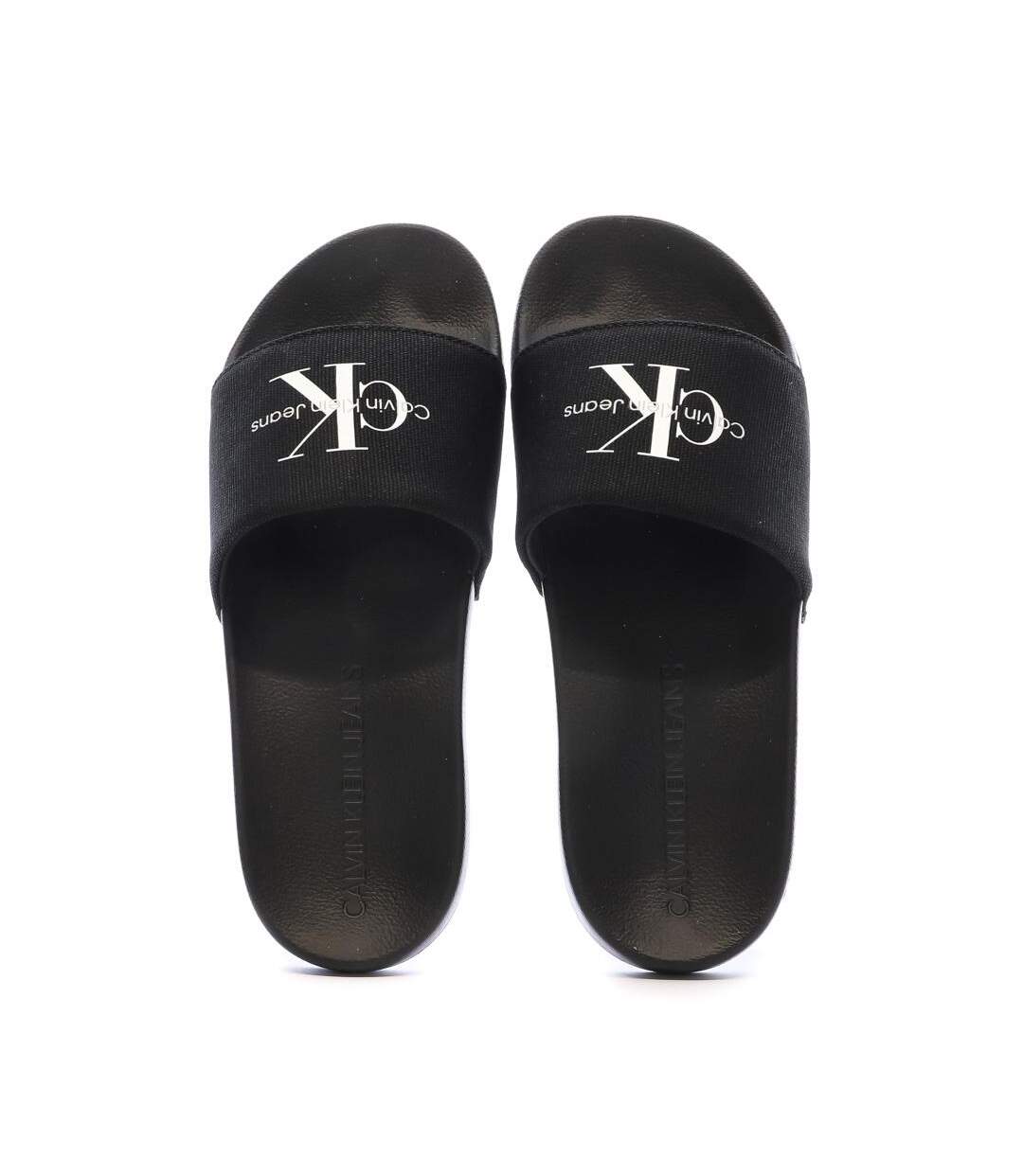 Claquettes noires homme calvin klein jeans yw0yw01835 - 37-3