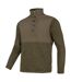 Mens Fleece Snap Pullover Green Jack Pyke-3