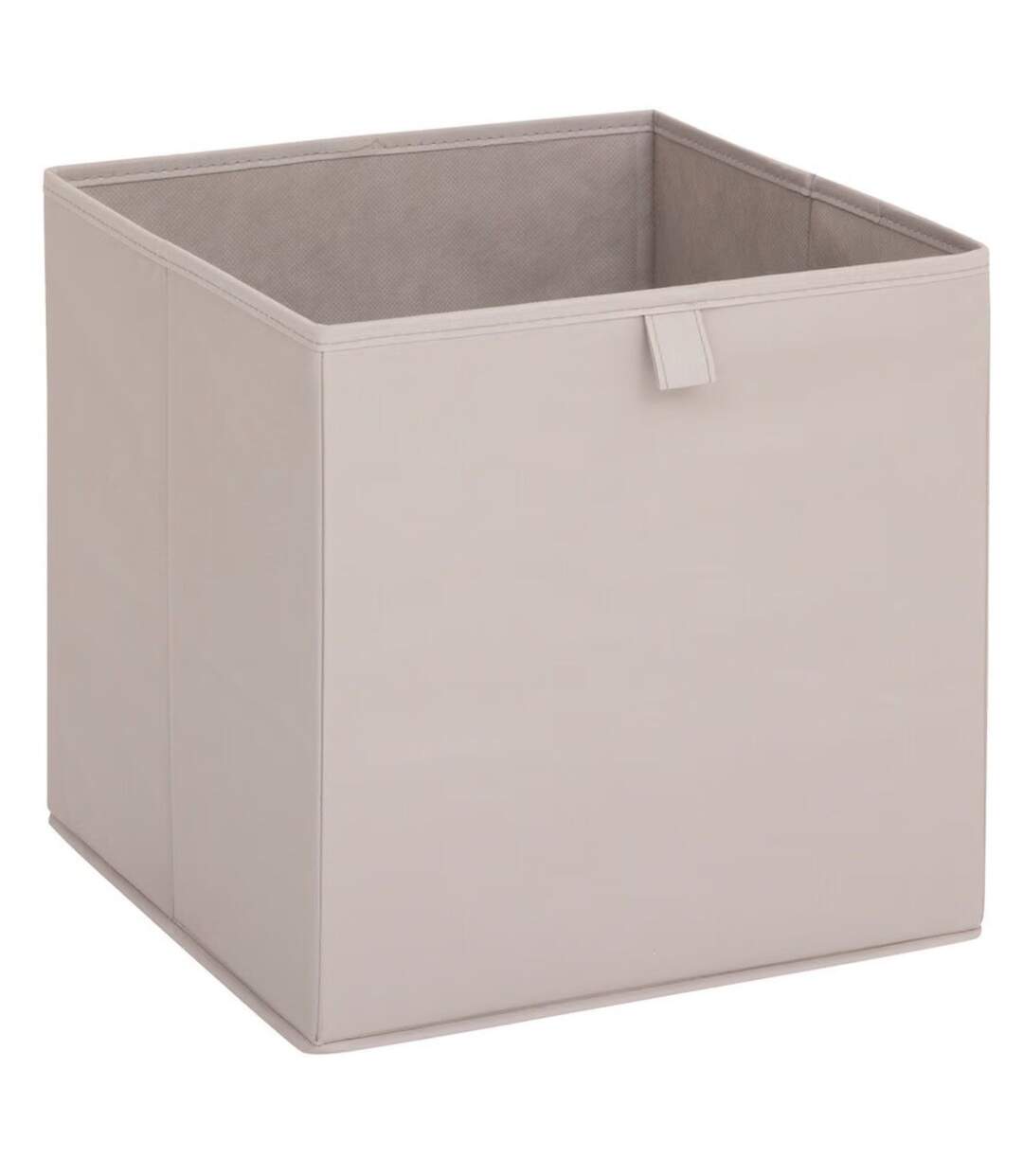 Lot de 6 boites de rangement LAURIA - L. 31 x l.31 x H. 31 cm - Beige-3
